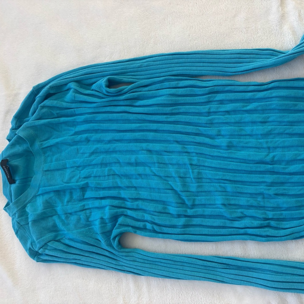 Blue Ribbed Sweater - Picture 2 of 2